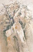 Berthe Morisot Study of Peach tree France oil painting artist